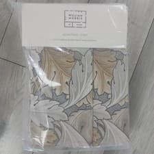 Image of William Morris At Home "Acanthus" Flint Blackout Lined Curtains W66" D54" BNIP