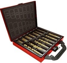 Image of HSS Drill Bit Set 99 Piece With Lumberjack Metal Storage Case 1.5mm - 10mm Bits