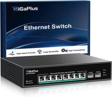 Image of 10 Port 2.5Gb Unmanaged PoE Switch with 8*2.5G Base-T PoE Ports, 2*10G SFP+ U...