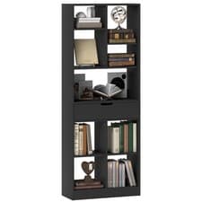Image of HOMCOM Freestanding Bookcase Display Shelf with Drawer for Home Office