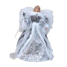 Image of Angel Treetop Christmas Ornament Decoration 12inch Angel Tree Topper for