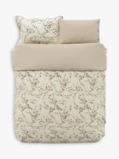 Image of Bedeck of Belfast Rana Super King Duvet Cover & Pillow Case Set - Warm Grey