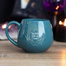 Image of Green Fortune Teller Heat Colour Changing Mug | Magic Reveal Cup | Gift Idea | B