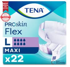 Image of 22 x TENA ProSkin Flex Maxi - Large | 1 Pack of 22