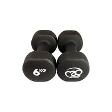 Image of Fitness Mad Neo Dumbbells, Weights 0.5kg - 6kg (Pair) (6kg, Black)
