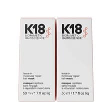 Image of 2X 50ml K18 Leave-In Molecular Repair Hair Mask Conditioner For All Hair Types
