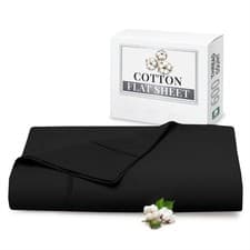 Image of 100% Egyptian Cotton Flat Sheet 600 TC Breathable Hotel Quality Decor All Sizes