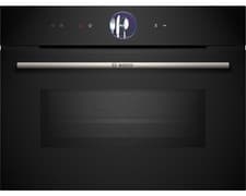 Image of Bosch Series 8 Built-in Compact Oven Microwave Function Black CMG7761B1B 45cm