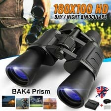 Image of 180x100 HD Military Zoom High Power Binoculars Day/Night Optics Hunting + Case