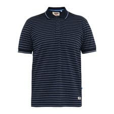 Image of Duke Mens D555 Rosemary Stripe Jersey Woven Kingsize Polo Sh  DC533