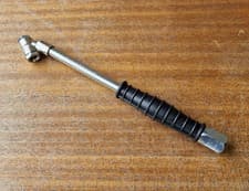 Image of PCL Twin Hold On Open End Tyre Valve Connector with Long Stem Black CO1A03