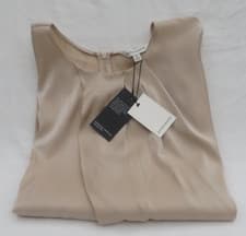 Image of LADIES MARKS & SPENCER AUTOGRAPH CHAMPAGNE SOFT TOUCH SUPERIOR DRAPE TOP SIZE 16