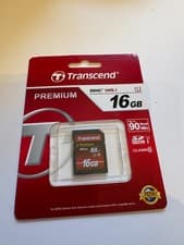 Image of 16 GB SD Card - Transcend Premium - SDHC - UHS-I - 90 mb/s Class 10