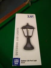Image of LAP 370mm Outdoor LED Post Light 9W 410lm - Garden lighting