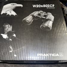 Image of Praktica Falcon 20x50  Binoculars + Case & Neck Strap Boxed Opened - Never Used