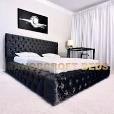 Image of Ambassador Bed Chesterfield Upholstered Ottoman storage Double & King Size Bed
