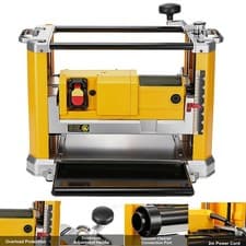 Image of 220V-240V Planer Thicknesser 330mm 2000W 10000rpm Overload Protection NVR Safety