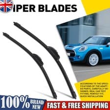 Image of 2x Wiper Blades (Pair) Flat / Aero type fits MINI COOPER F55, F56 2.0 Front Set