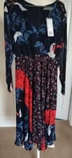 Image of Mint Velvet Navy Ruby Wrap Dress. Size 6. BNWT RRP £129