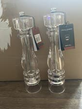 Image of Cole & Mason London 300mm 11” Acrylic Salt and Pepper Mill Set Brand New