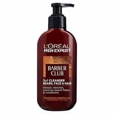 Image of L'Oreal Men Expert Barber Club Beard + Face + Hair 3in1 Wash 200ml