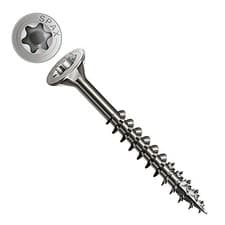Image of 4x35mm A2 Stainless Wood Screws, Torx Countersunk, Self-Tapping Spax-Style, 200p