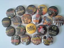 Image of 20 Umberto Lenzi Cannibal Ferox horror Button / Pin Badges 25mm/1 inch glossy