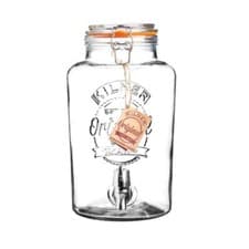 Image of Kilner Clip Top Drinks Dispenser - Sodalime Glass, Controlled Tap Pouring - 5 L