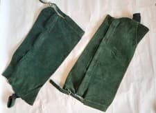 Image of suede riding half chaps