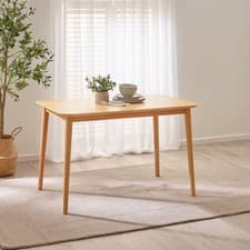 Image of **Seconds** Lynton Rectangular Oak Effect Wood 4 Seater Dining Table