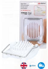 Image of EGG SLICER STAINLESS STEEL BOILED EGG CUTTER MULTI-PURPOSE KITCHEN - NEW!