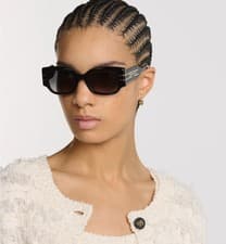 Image of New Dior Signature S13i Black Square Oversize Tint Sunglasses Hot Summer
