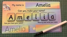 Image of I can Write and Spell my Name -EYFS -Starting school -Wipe clean- Laminated