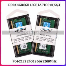 Image of For Laptop Crucial 8GB 16GB DDR4 RAM 2400 2666 3200 MHz SO-DIMM 1.2V 260Pin Lot