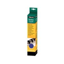 Image of Fellowes A4 10mm Plastic Binding Combs Blue Pack of 25 (53309)