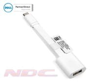 Image of Genuine Dell USB-C to USB-A 3.0 White Adapter/Converter Cable DBQBJBC054 03XTY3