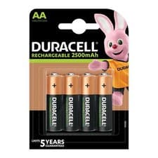 Image of 8x Duracell AA 2500mAh Duralock Ni-Mh Rechargeable Batteries. AA Battery