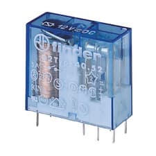 Image of Finder PCB Mount Relay 48VDC 8A 2CO DPDT
