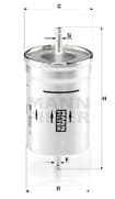 Image of MANN WK830/7 Fuel Filter
