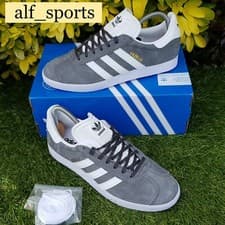 Image of ❤ BNWB & Authentic Adidas Originals ® Gazelle Trainers in Grey Suede UK Size 8