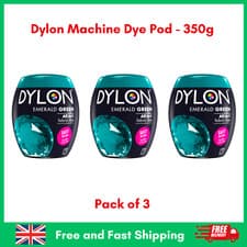 Image of 3 XDylon Machine Dye Pod 04 Emerald Green 350g All in One Fabric Dye for Clothes