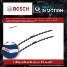 Image of 2x Wiper Blades (Pair) Flat Aero type A100S 3397007100 Bosch Aerotwin 700/650mm