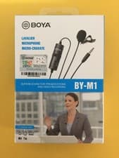 Image of Boya BY-M1 V1 Omni Directional Lavalier Microphone for 3.5mm Jack New In Box