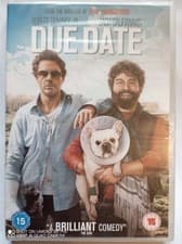 Image of Due Date. DVD. Comedy Film Starring several Human Beings. Brand New and Sealed!