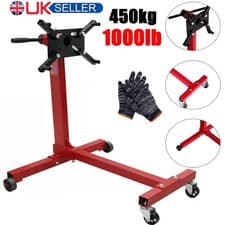 Image of Engine Gearbox Support Stand 1000 lbs 450kg Heavy Duty Swivel Transmission Red