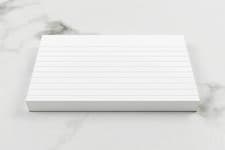 Image of Silvine 100% Recycled 5x3" White Lined Record Cards 200 Cards (553RE)