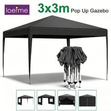 Image of Gazebo Pop-up Heavy Duty Outdoor Marquee Waterproof Canopy Sunshade With Sides