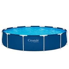 Image of Steel Pro Swimming Pool Frame Set Round Above Ground 12ft x 30