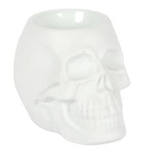 Image of White Skull Oil Burner