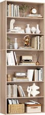 Image of Bookshelf 210cm Tall 7 Tier Storage Shelves Display Unit Living Room Green